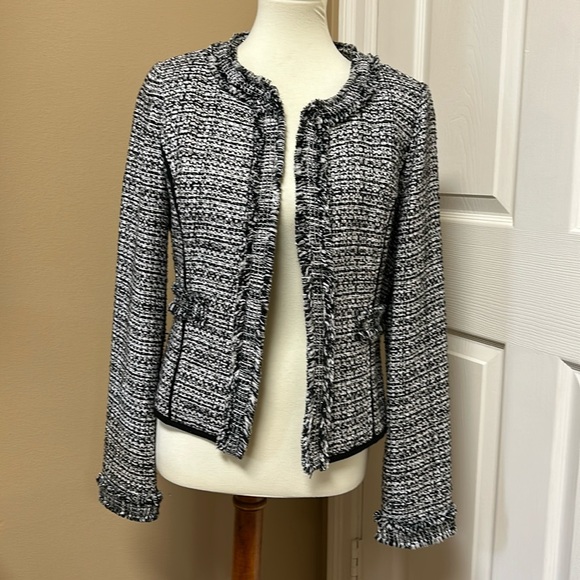 Jackets & Blazers - White House Black Market Tweed Lady Jacket